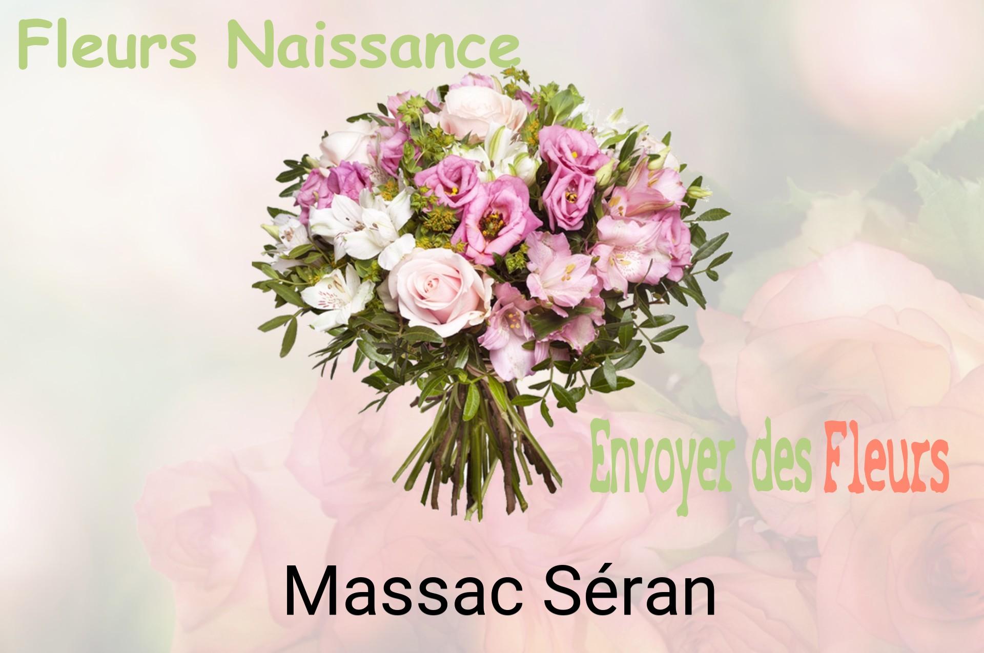 Bouquet de fleurs de naissance livré à Massac-Séran